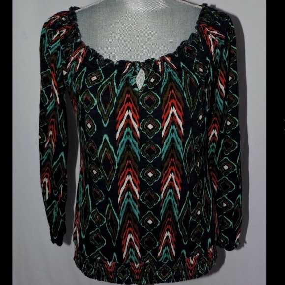 Lucky Brand Peacock Blouse - Picture 5 of 5